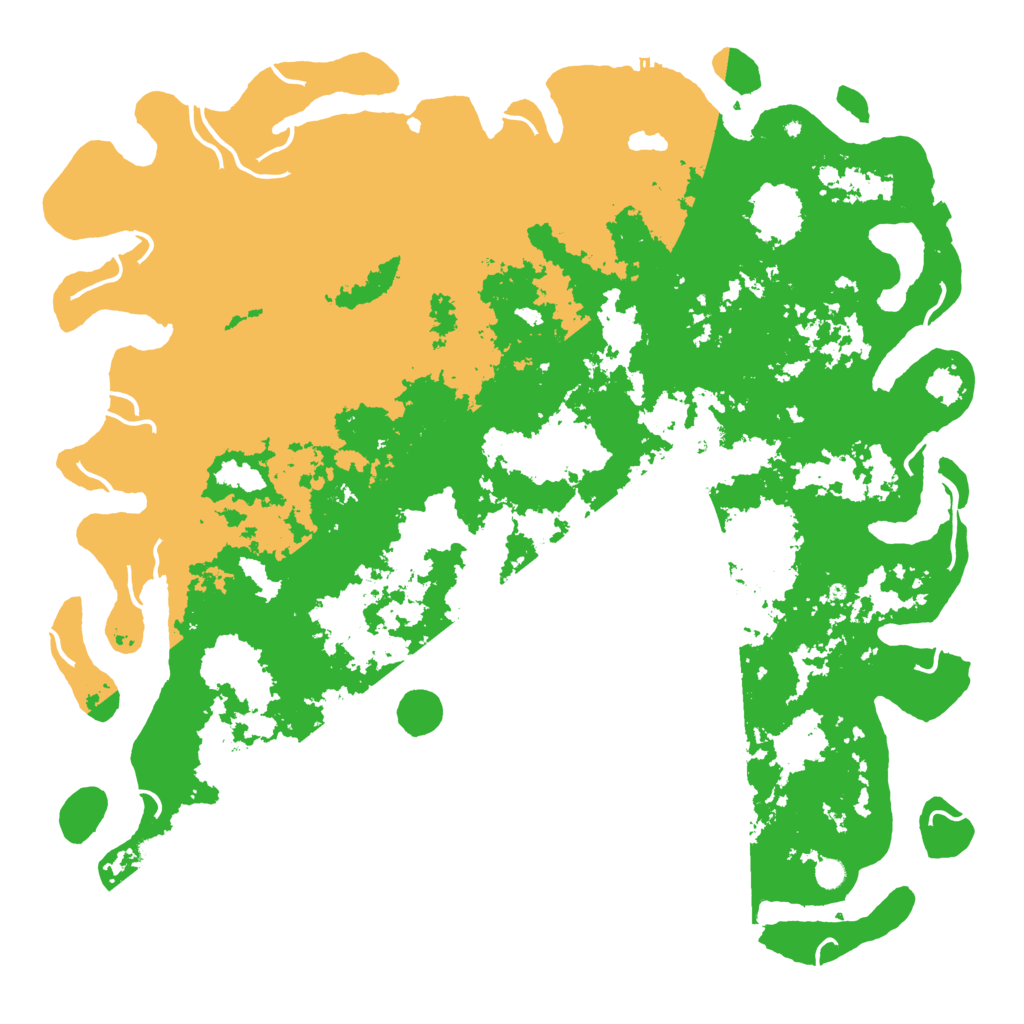 Biome Rust Map: Procedural Map, Size: 6000, Seed: 4001