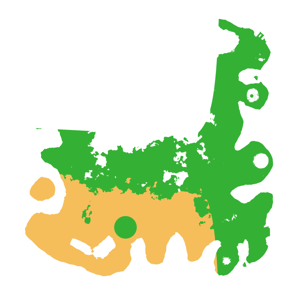 Biome Rust Map: Procedural Map, Size: 3500, Seed: 2243