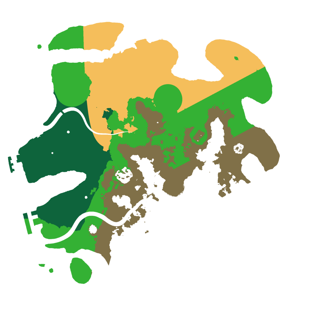 Biome Rust Map: Procedural Map, Size: 3000, Seed: 16122