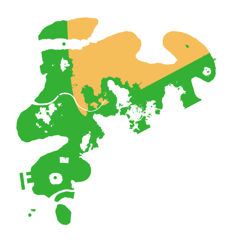 Biome Rust Map: Procedural Map, Size: 3000, Seed: 16122