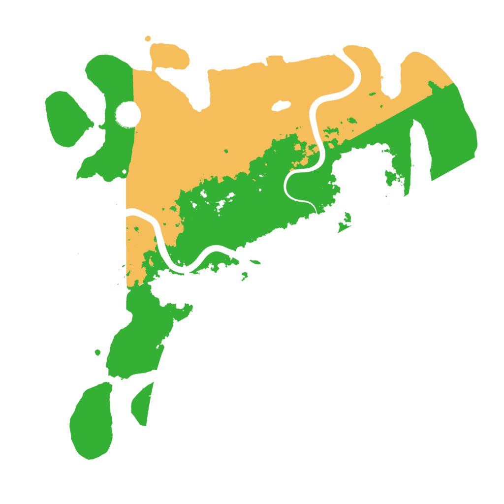 Biome Rust Map: Procedural Map, Size: 3500, Seed: 586372181