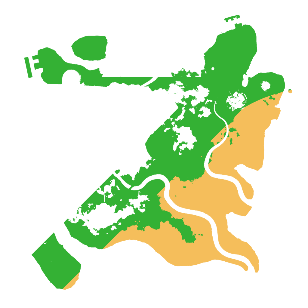 Biome Rust Map: Procedural Map, Size: 3000, Seed: 3210