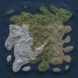 Thumbnail Rust Map: Procedural Map, Size: 3800, Seed: 839650141, 15 Monuments