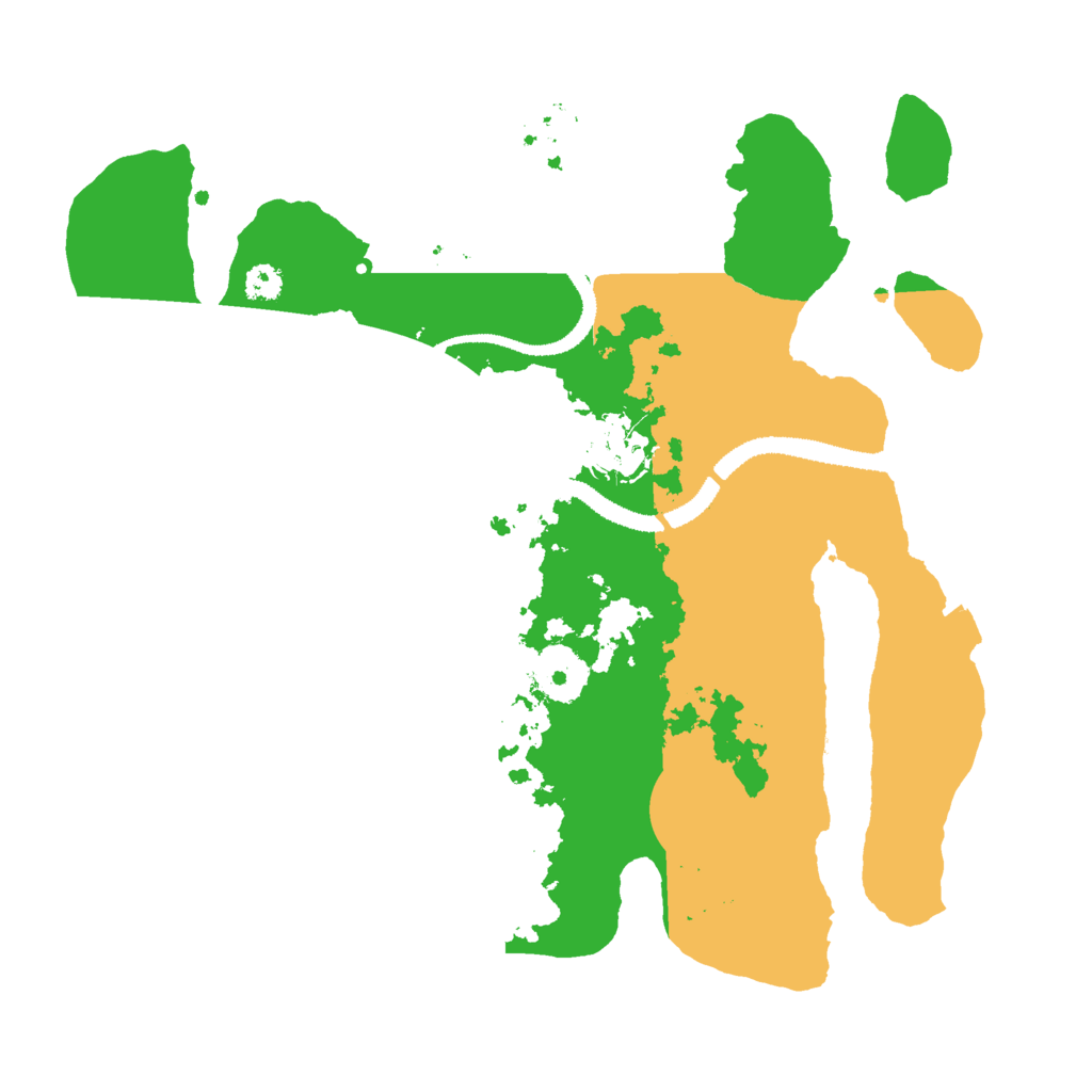 Biome Rust Map: Procedural Map, Size: 3000, Seed: 2028290218