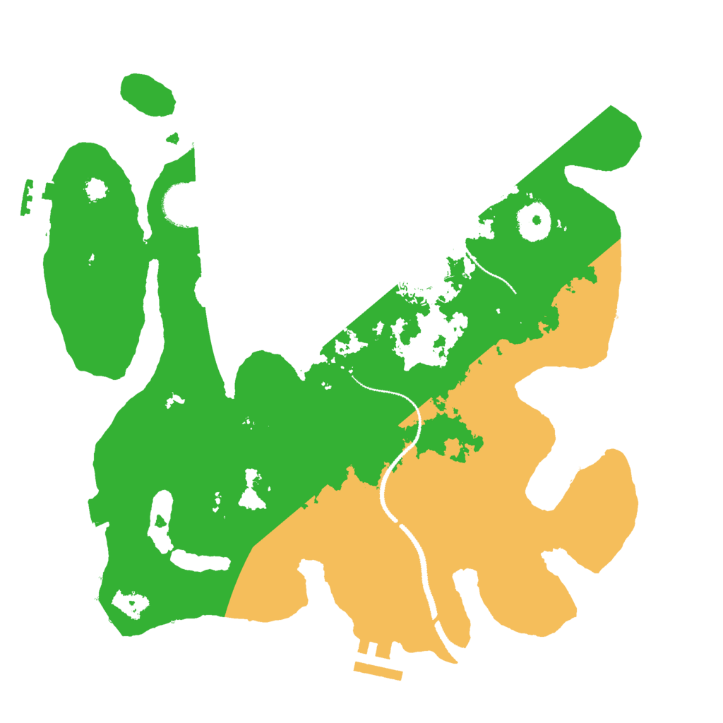 Biome Rust Map: Procedural Map, Size: 3000, Seed: 1195194221