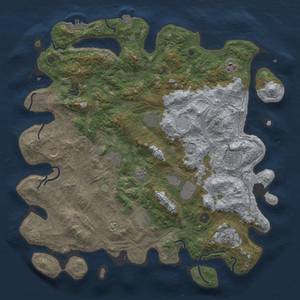 Thumbnail Rust Map: Procedural Map, Size: 4500, Seed: 2135780727, 16 Monuments