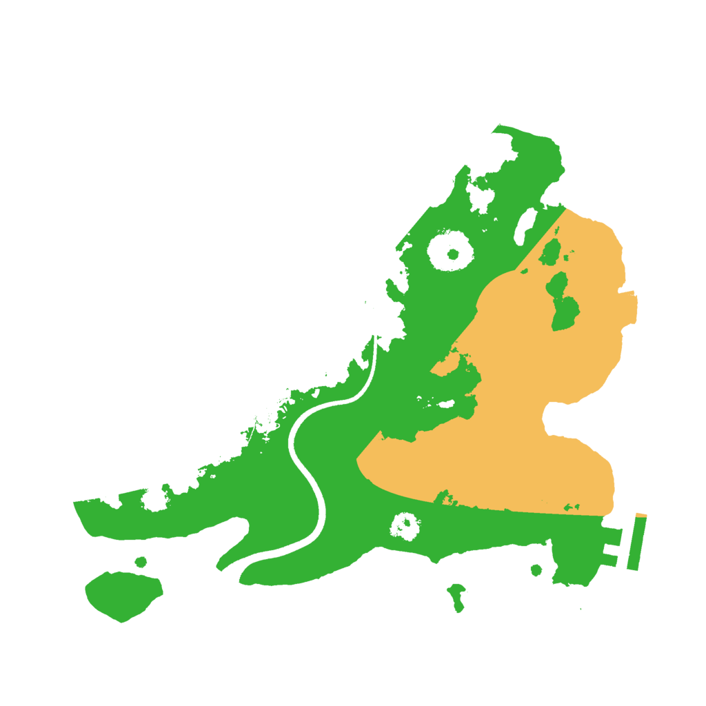 Biome Rust Map: Procedural Map, Size: 2500, Seed: 546474
