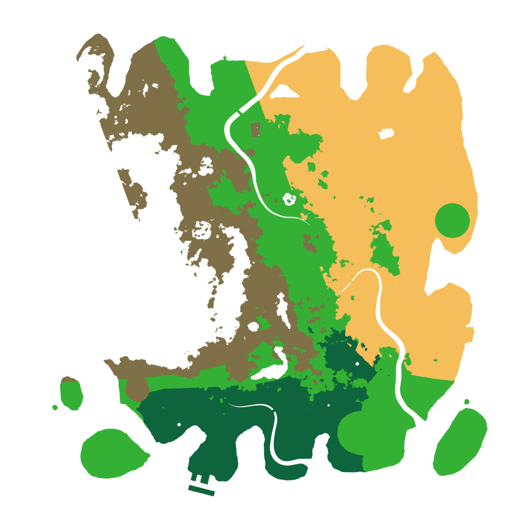 Biome Rust Map: Procedural Map, Size: 4000, Seed: 22662570