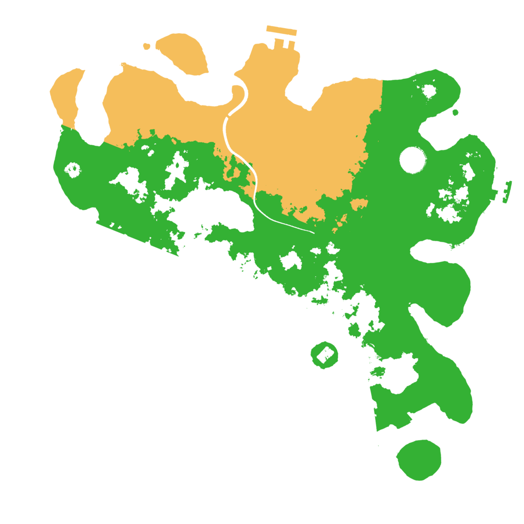 Biome Rust Map: Procedural Map, Size: 3500, Seed: 414976013