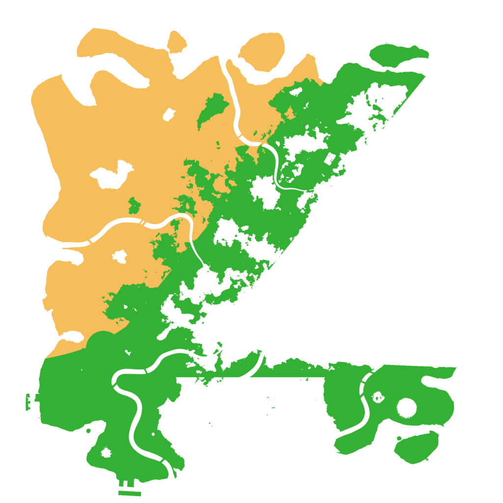 Biome Rust Map: Procedural Map, Size: 4500, Seed: 1303998536