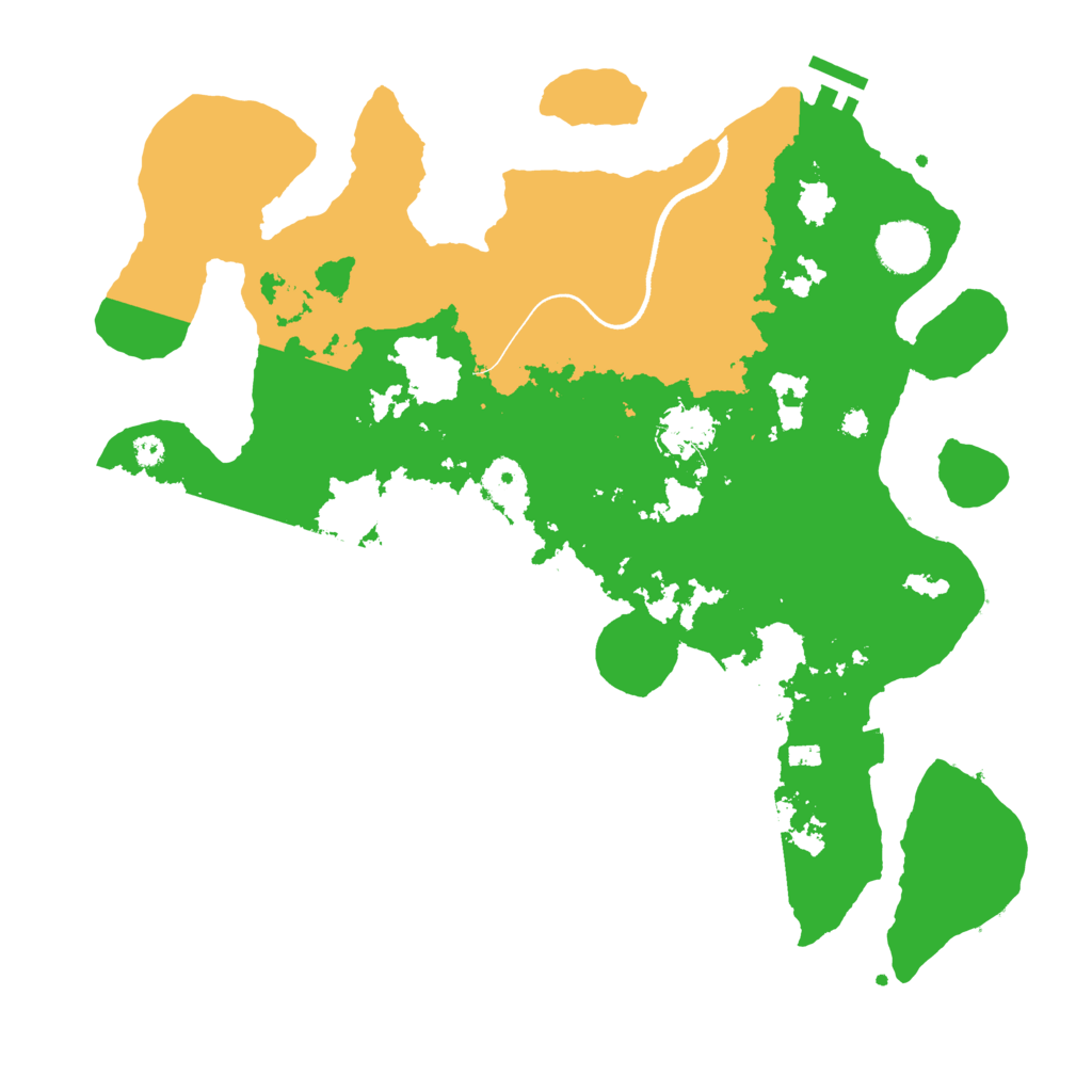 Biome Rust Map: Procedural Map, Size: 3650, Seed: 95270209