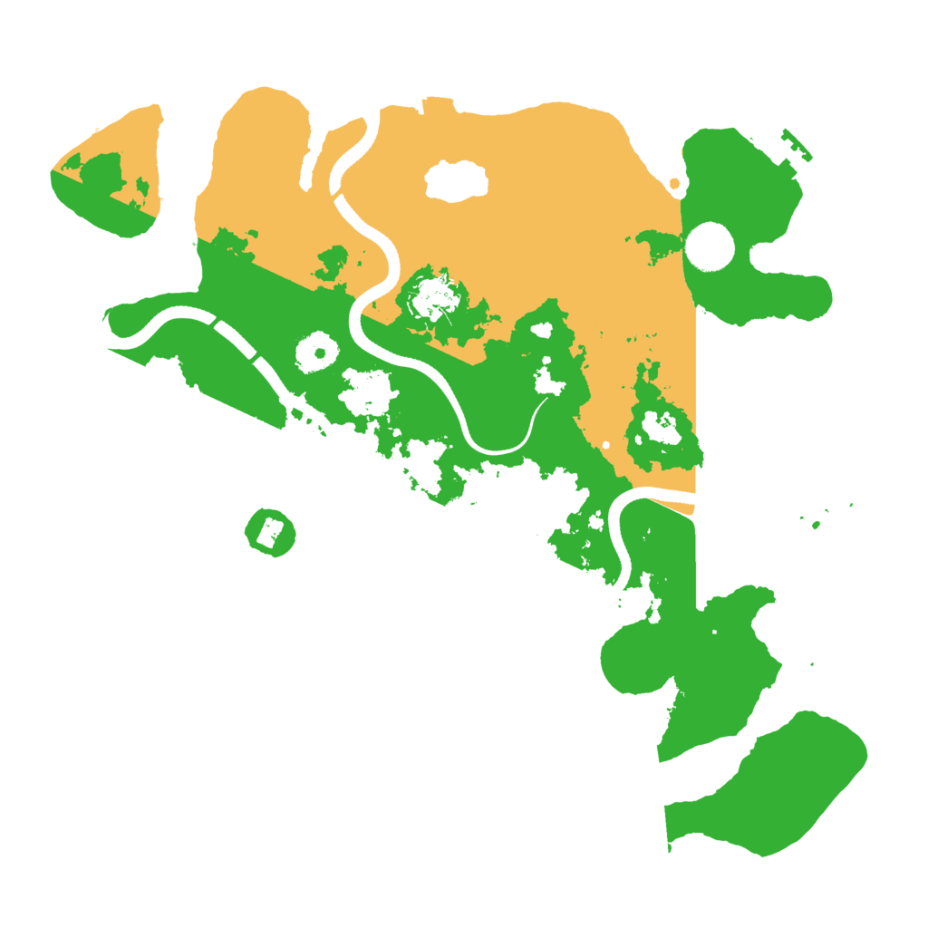Biome Rust Map: Procedural Map, Size: 3500, Seed: 54066823