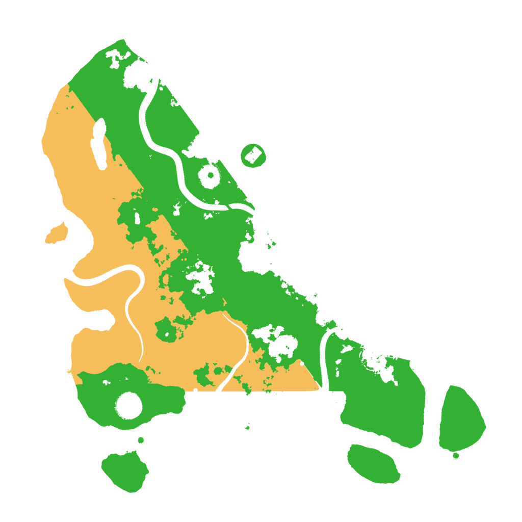 Biome Rust Map: Procedural Map, Size: 3500, Seed: 150251