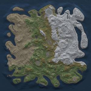 Thumbnail Rust Map: Procedural Map, Size: 4500, Seed: 8790234, 18 Monuments