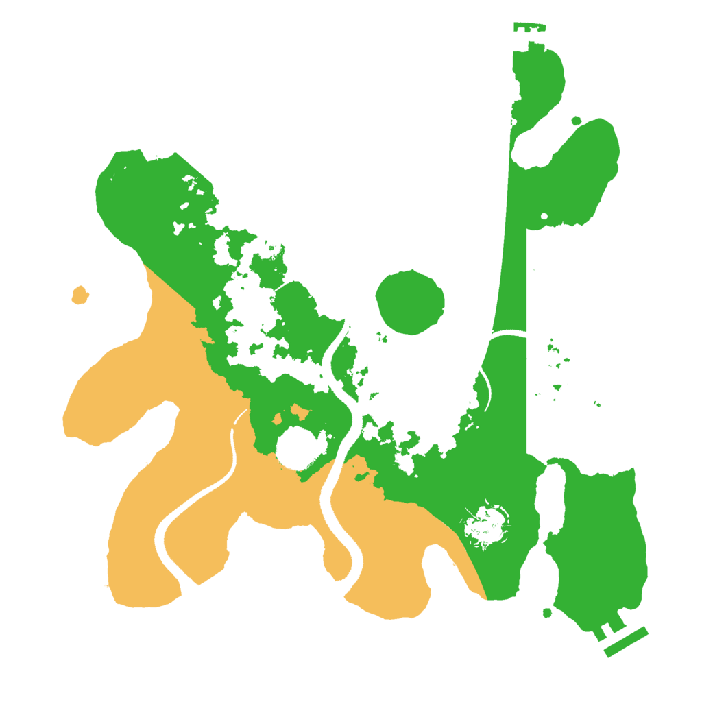 Biome Rust Map: Procedural Map, Size: 3000, Seed: 9996442