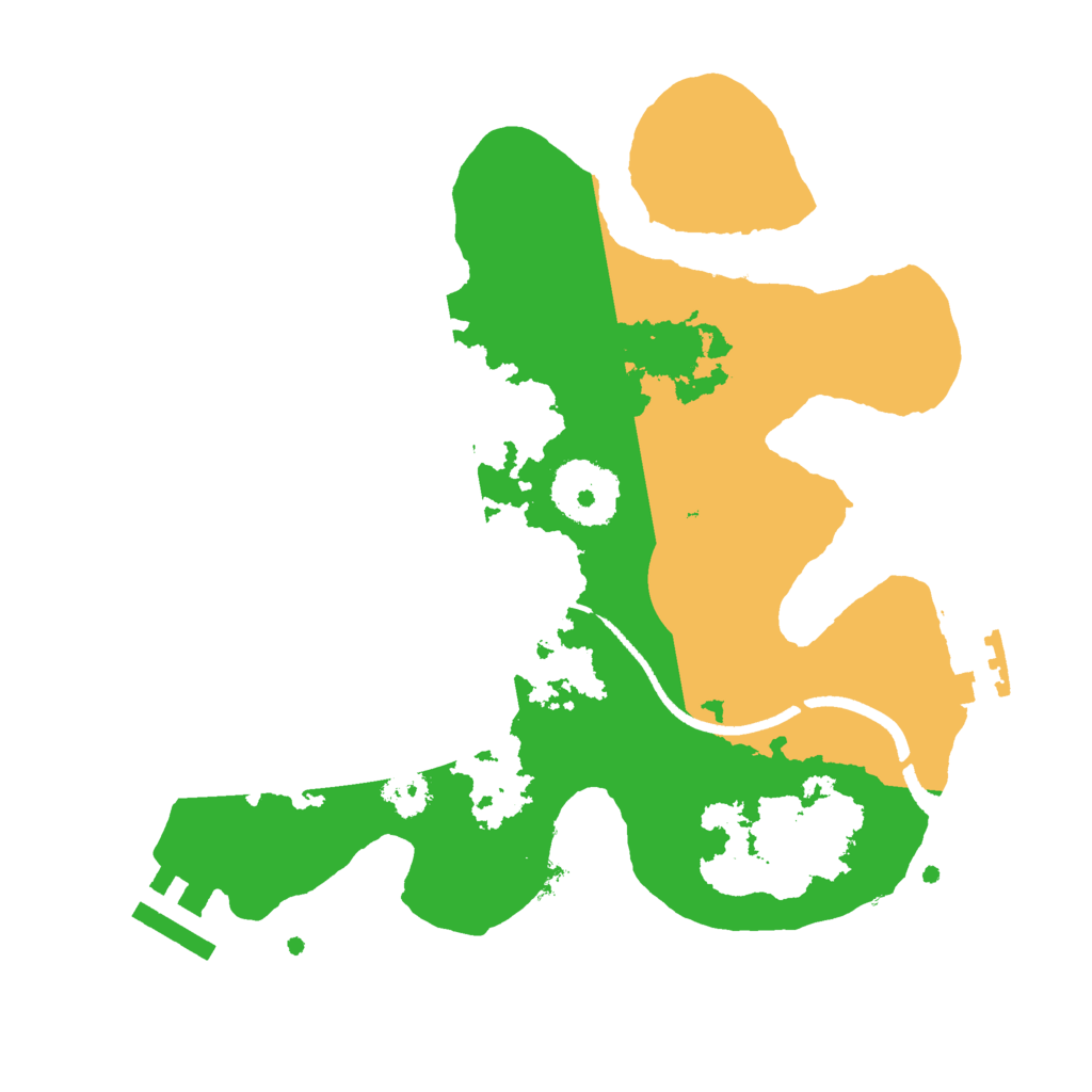Biome Rust Map: Procedural Map, Size: 2500, Seed: 7500