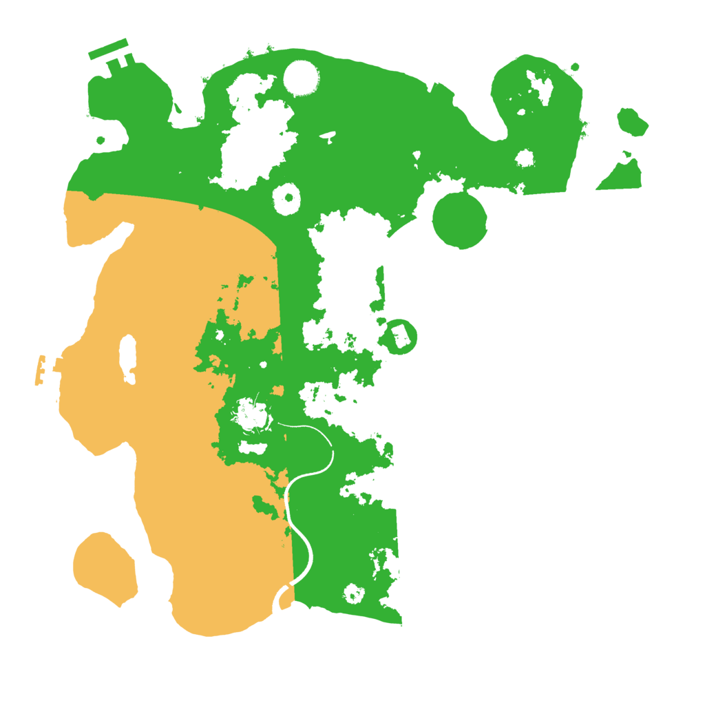 Biome Rust Map: Procedural Map, Size: 3500, Seed: 5415156