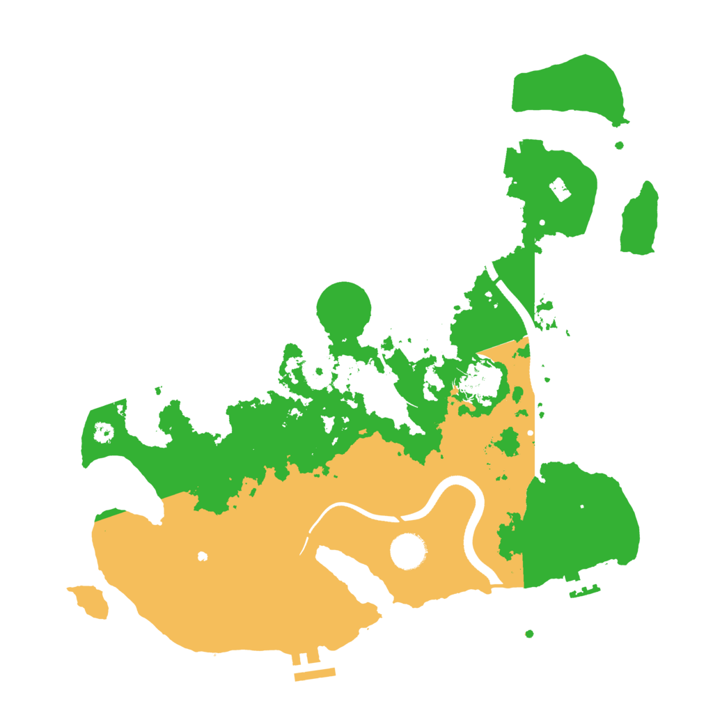Biome Rust Map: Procedural Map, Size: 3500, Seed: 2046636387