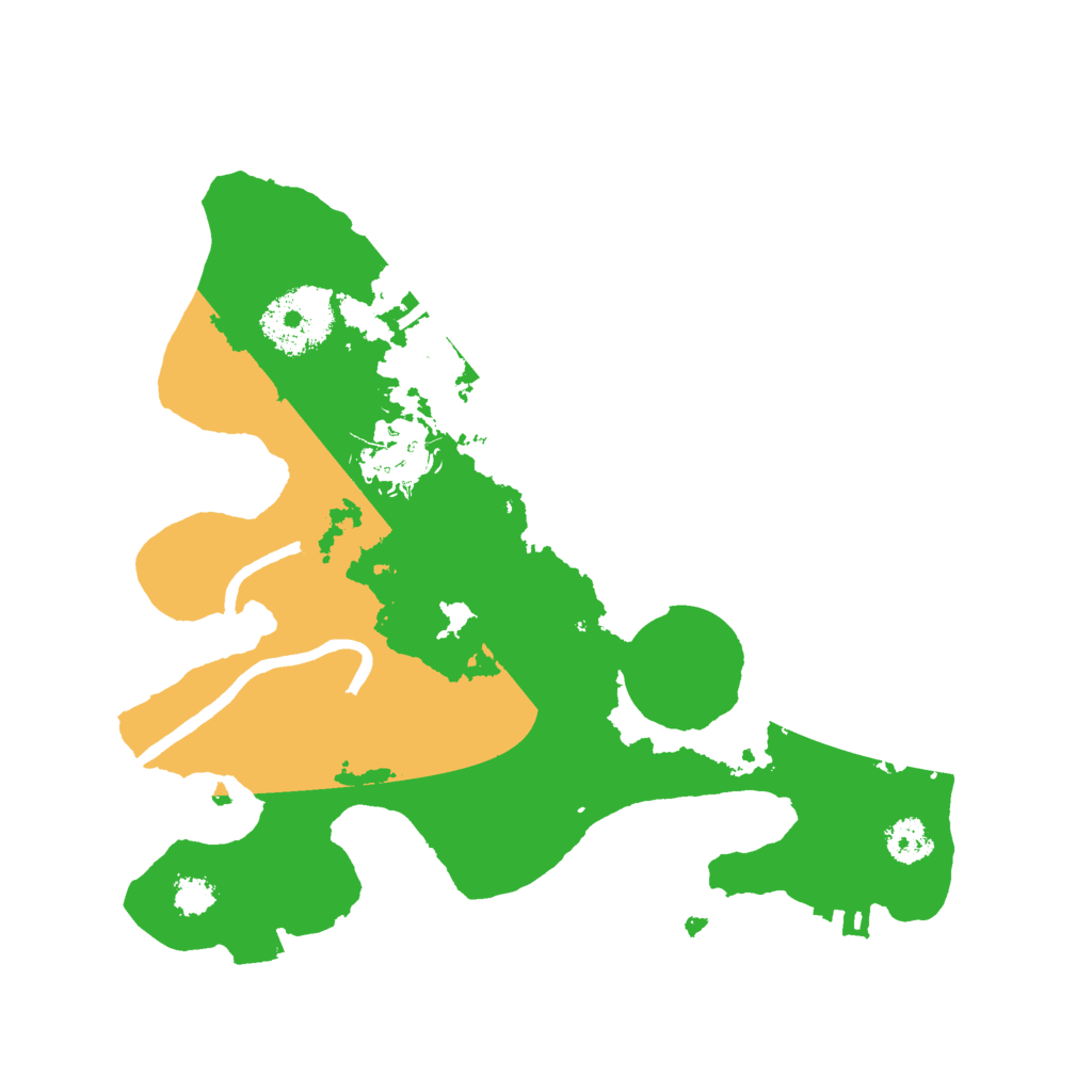 Biome Rust Map: Procedural Map, Size: 2500, Seed: 1981258285