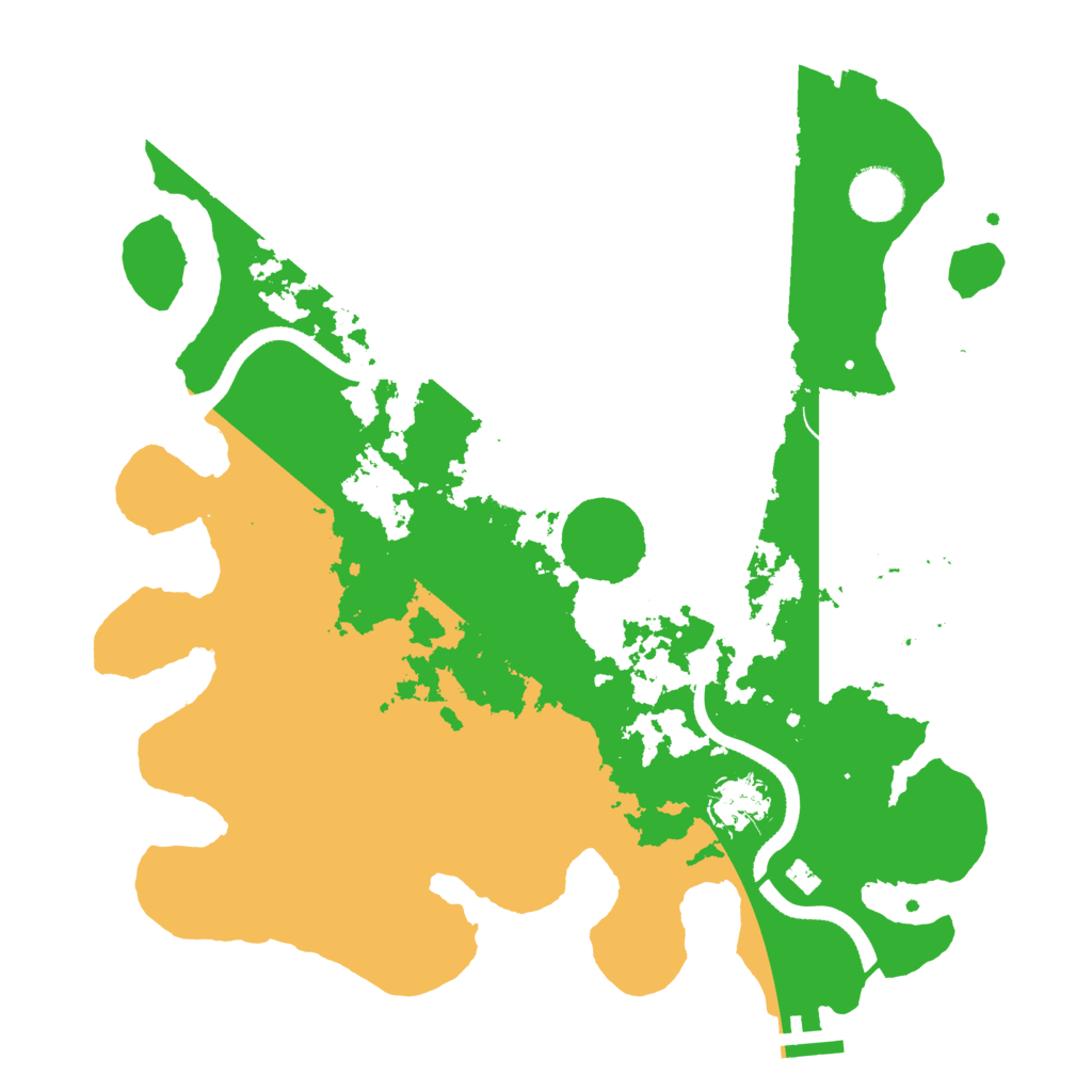 Biome Rust Map: Procedural Map, Size: 3500, Seed: 40463235