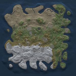 Thumbnail Rust Map: Procedural Map, Size: 4250, Seed: 623311876, 19 Monuments