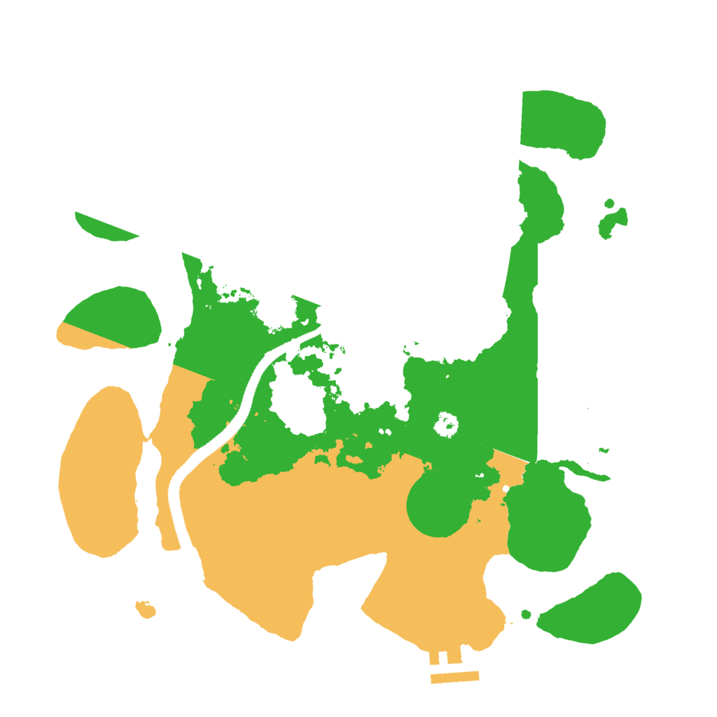 Biome Rust Map: Procedural Map, Size: 3000, Seed: 10676