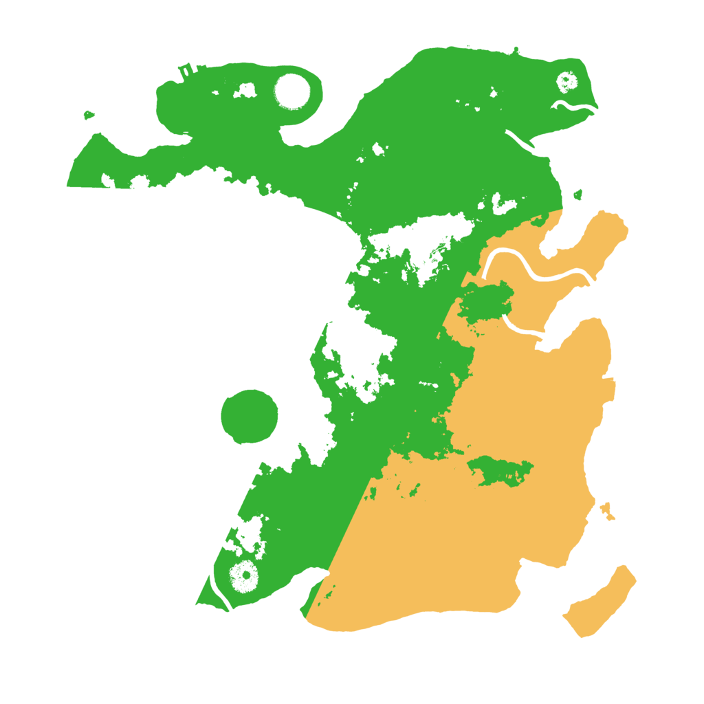 Biome Rust Map: Procedural Map, Size: 3500, Seed: 139360265