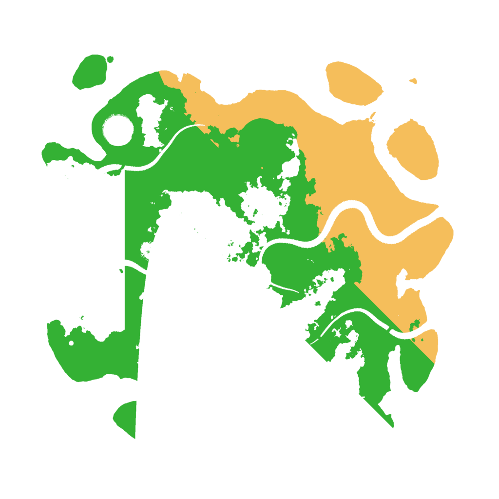 Biome Rust Map: Procedural Map, Size: 3000, Seed: 1879205