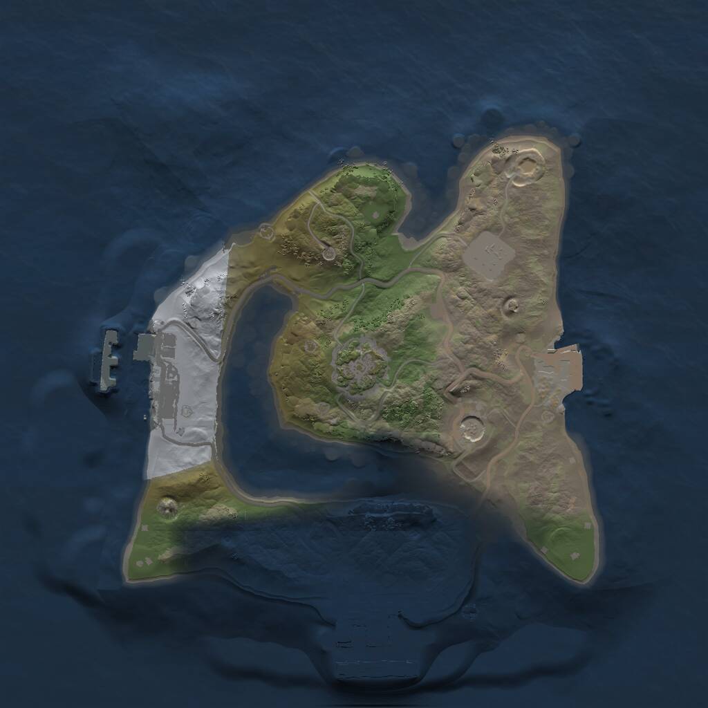 Rust Map: Procedural Map, Size: 1800, Seed: 1361178099, 5 Monuments