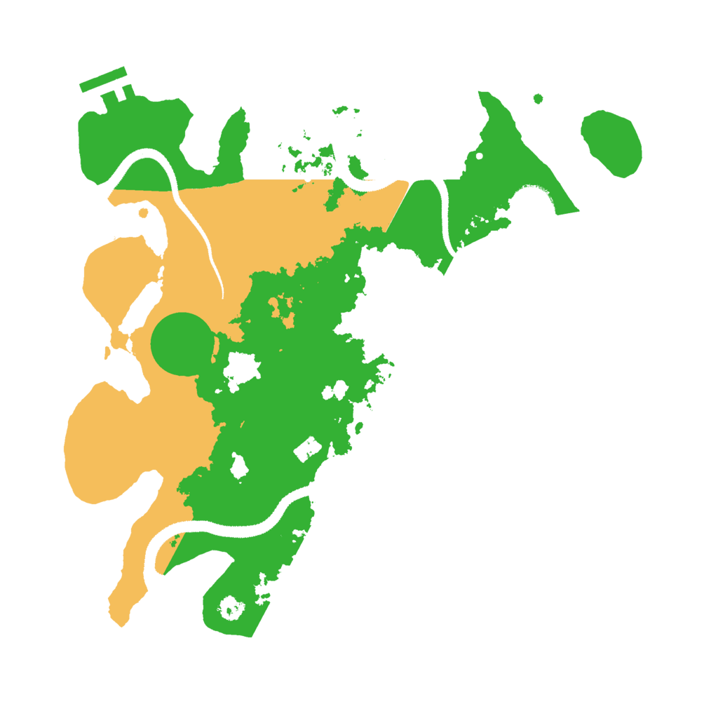 Biome Rust Map: Procedural Map, Size: 3000, Seed: 64987