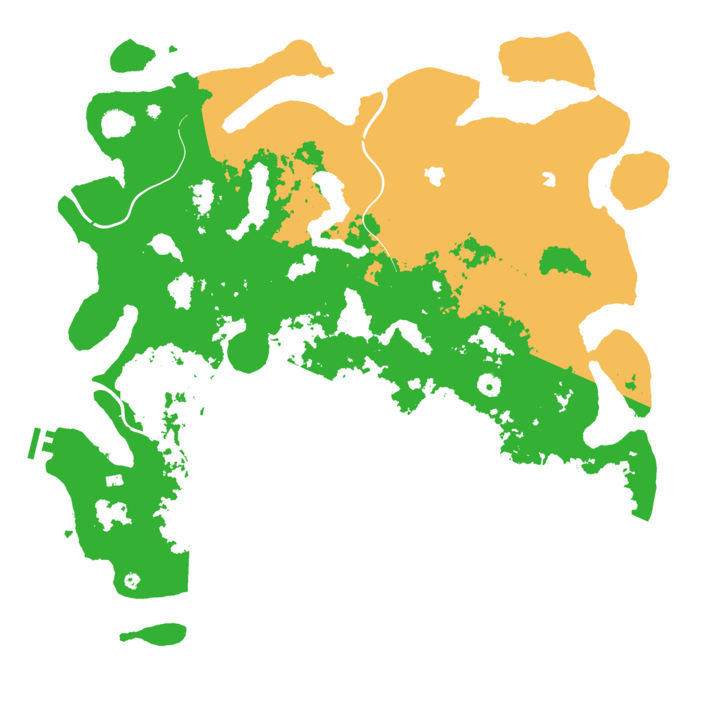 Biome Rust Map: Procedural Map, Size: 4500, Seed: 113575913
