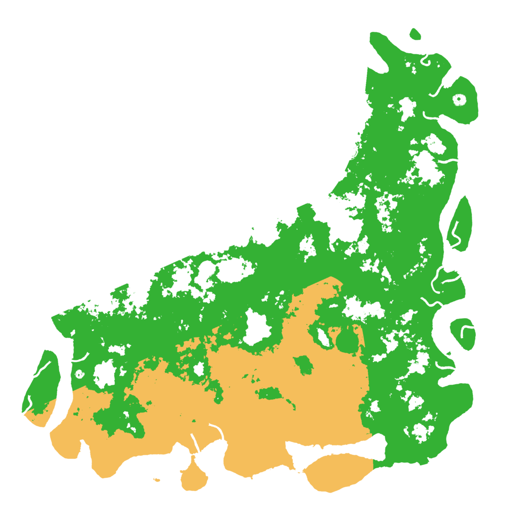 Biome Rust Map: Procedural Map, Size: 6000, Seed: 1547