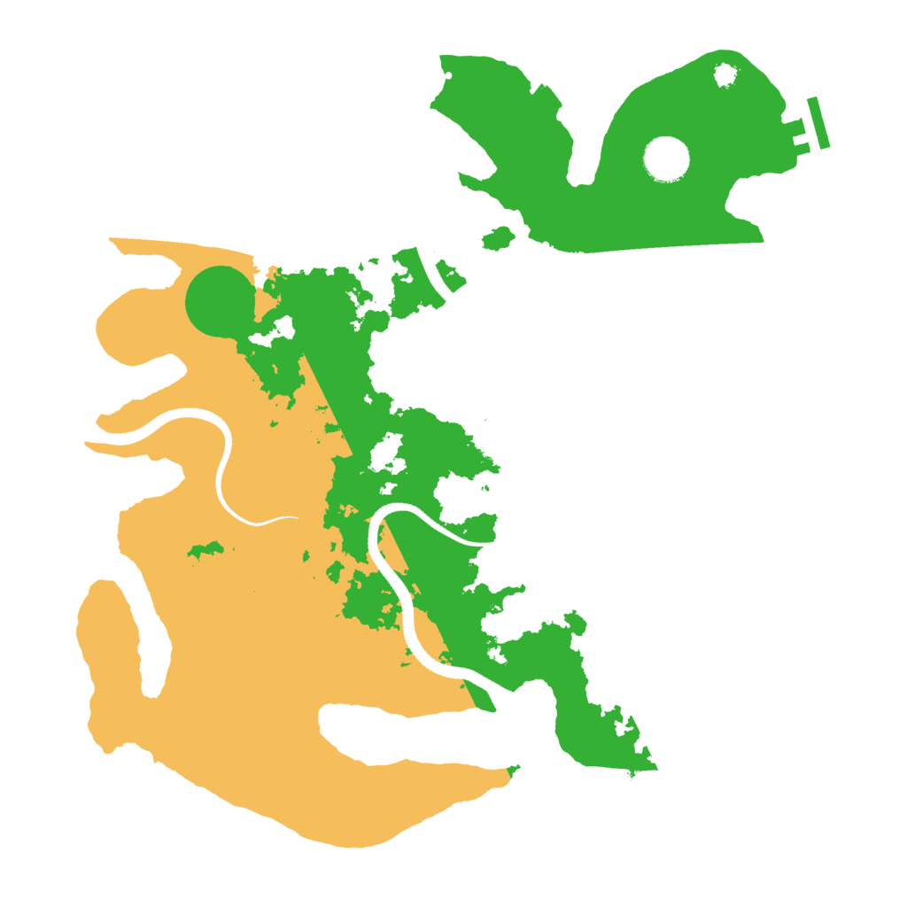 Biome Rust Map: Procedural Map, Size: 3500, Seed: 466743473