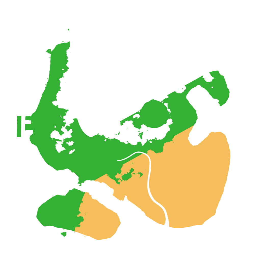 Biome Rust Map: Procedural Map, Size: 2500, Seed: 38364