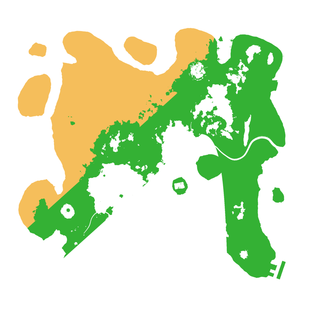 Biome Rust Map: Procedural Map, Size: 3400, Seed: 96641111