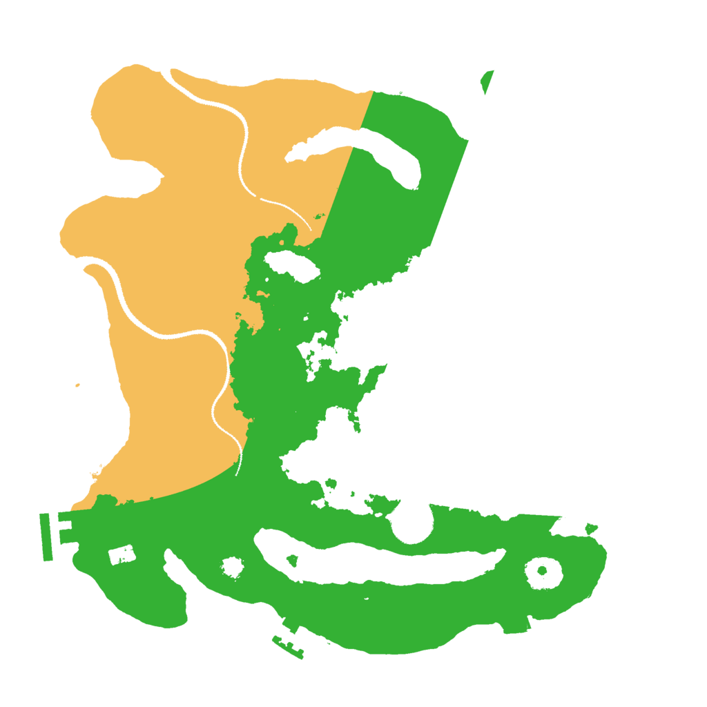 Biome Rust Map: Procedural Map, Size: 3000, Seed: 14225267