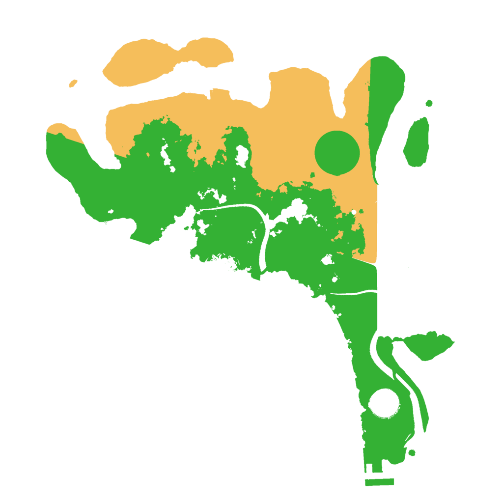 Biome Rust Map: Procedural Map, Size: 3000, Seed: 231456