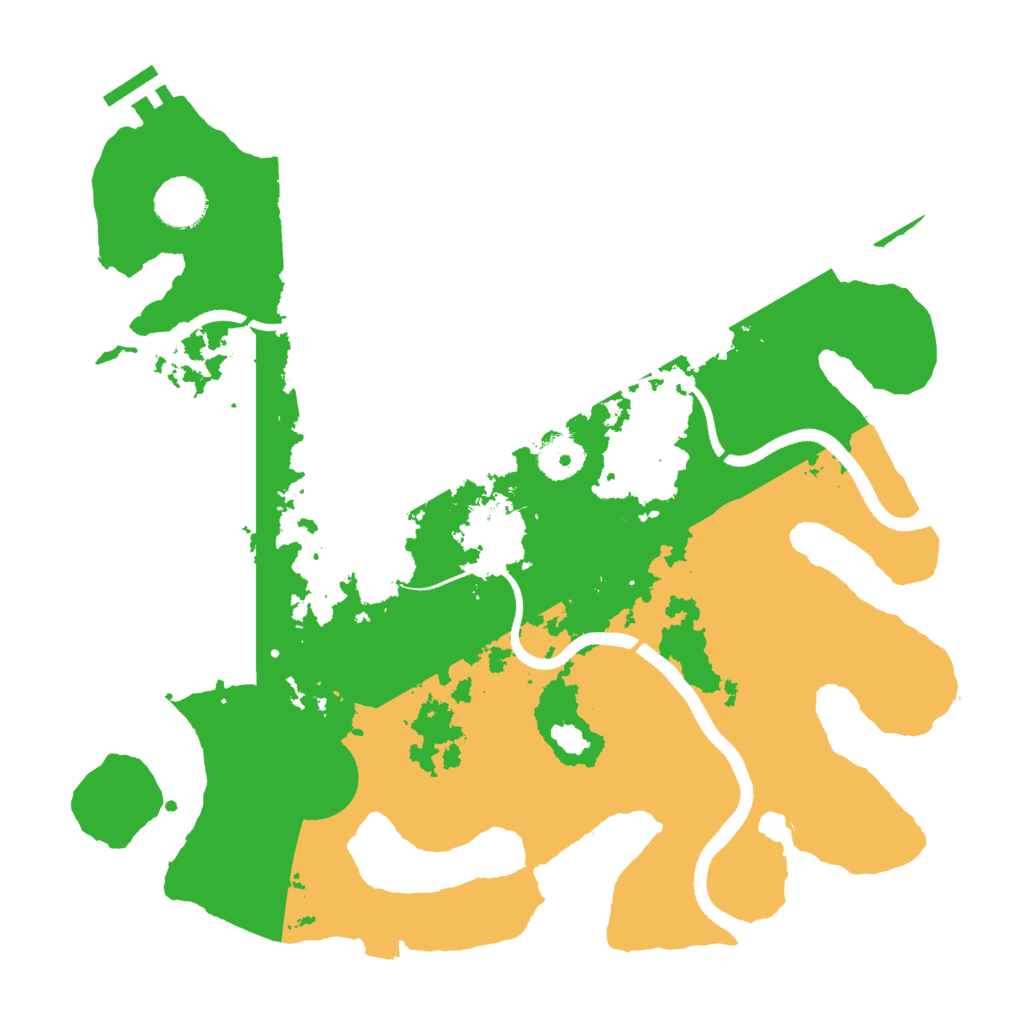 Biome Rust Map: Procedural Map, Size: 3500, Seed: 489512436
