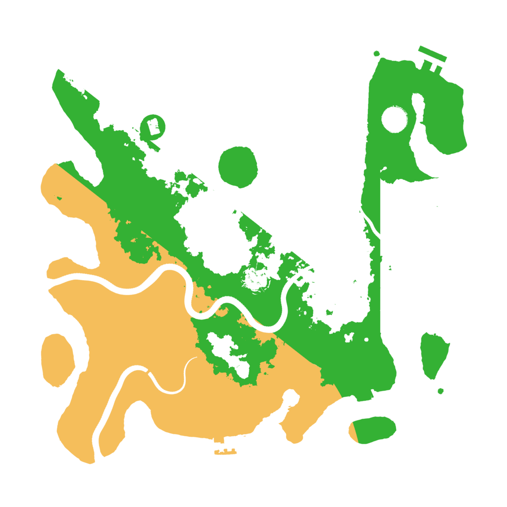 Biome Rust Map: Procedural Map, Size: 3500, Seed: 106411682