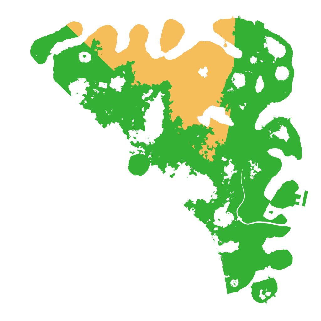 Biome Rust Map: Procedural Map, Size: 4100, Seed: 23314118