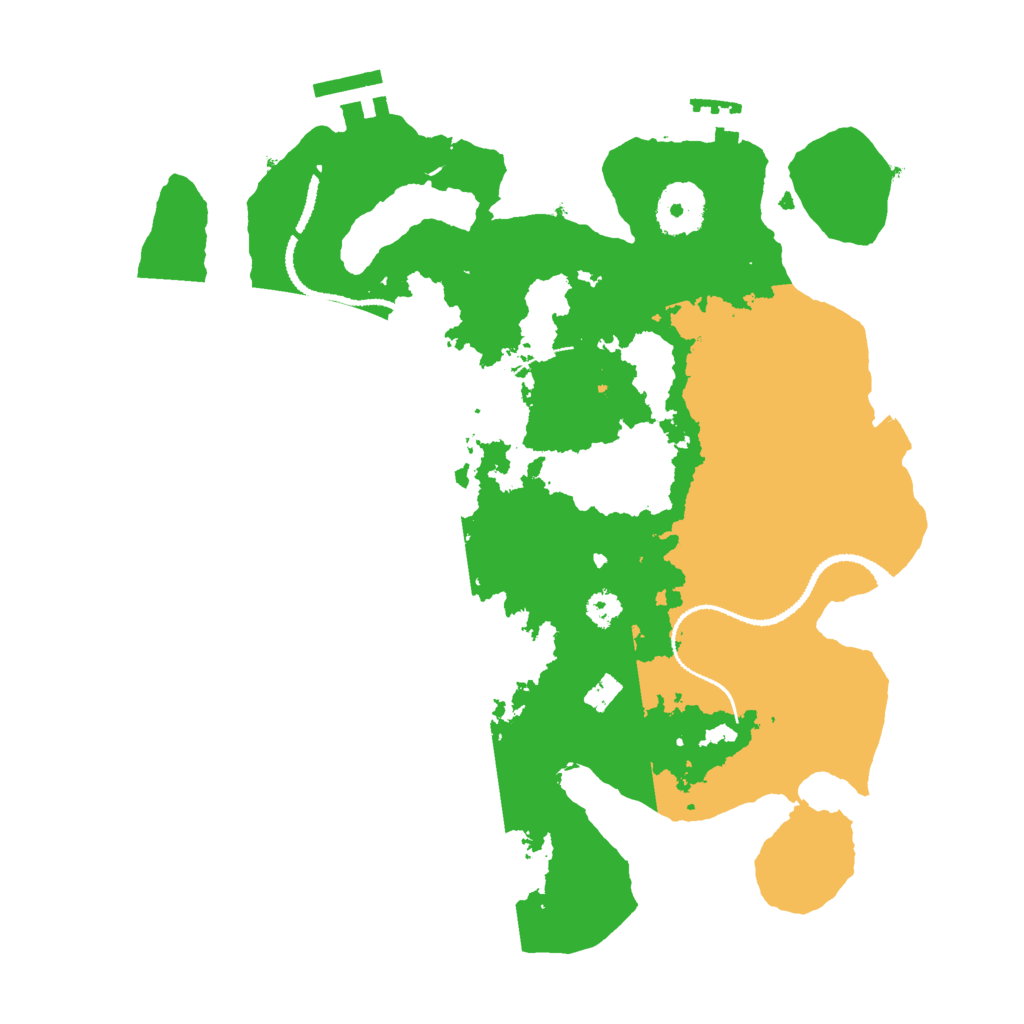Biome Rust Map: Procedural Map, Size: 3000, Seed: 31980