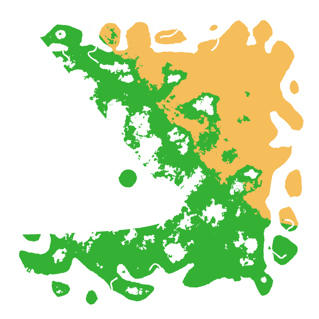 Biome Rust Map: Procedural Map, Size: 5000, Seed: 25881