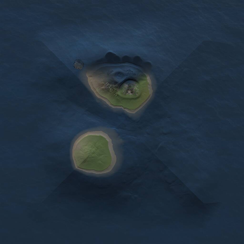 Rust Map: Procedural Map, Size: 1000, Seed: 792319707, 1 Monuments