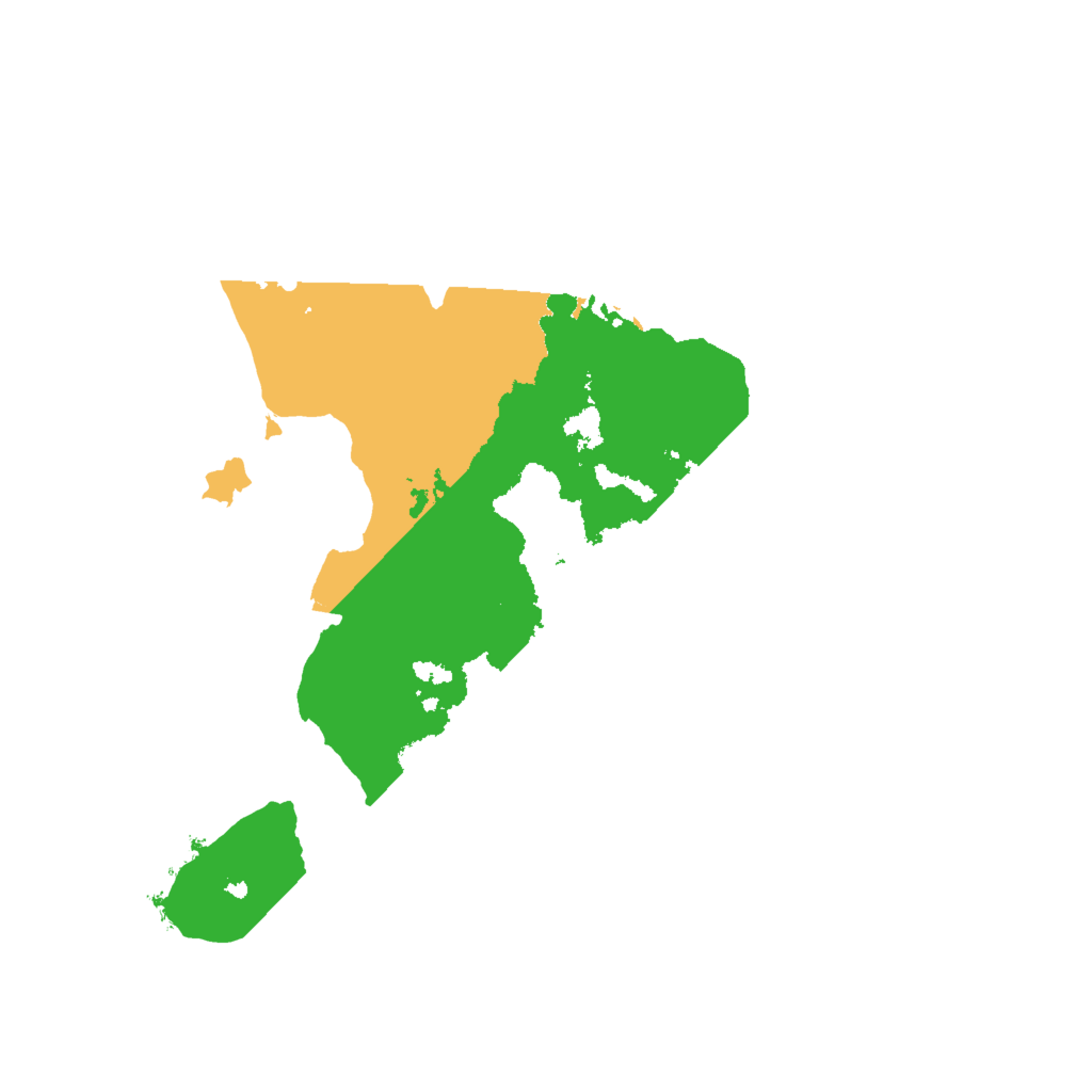 Biome Rust Map: Procedural Map, Size: 2000, Seed: 727
