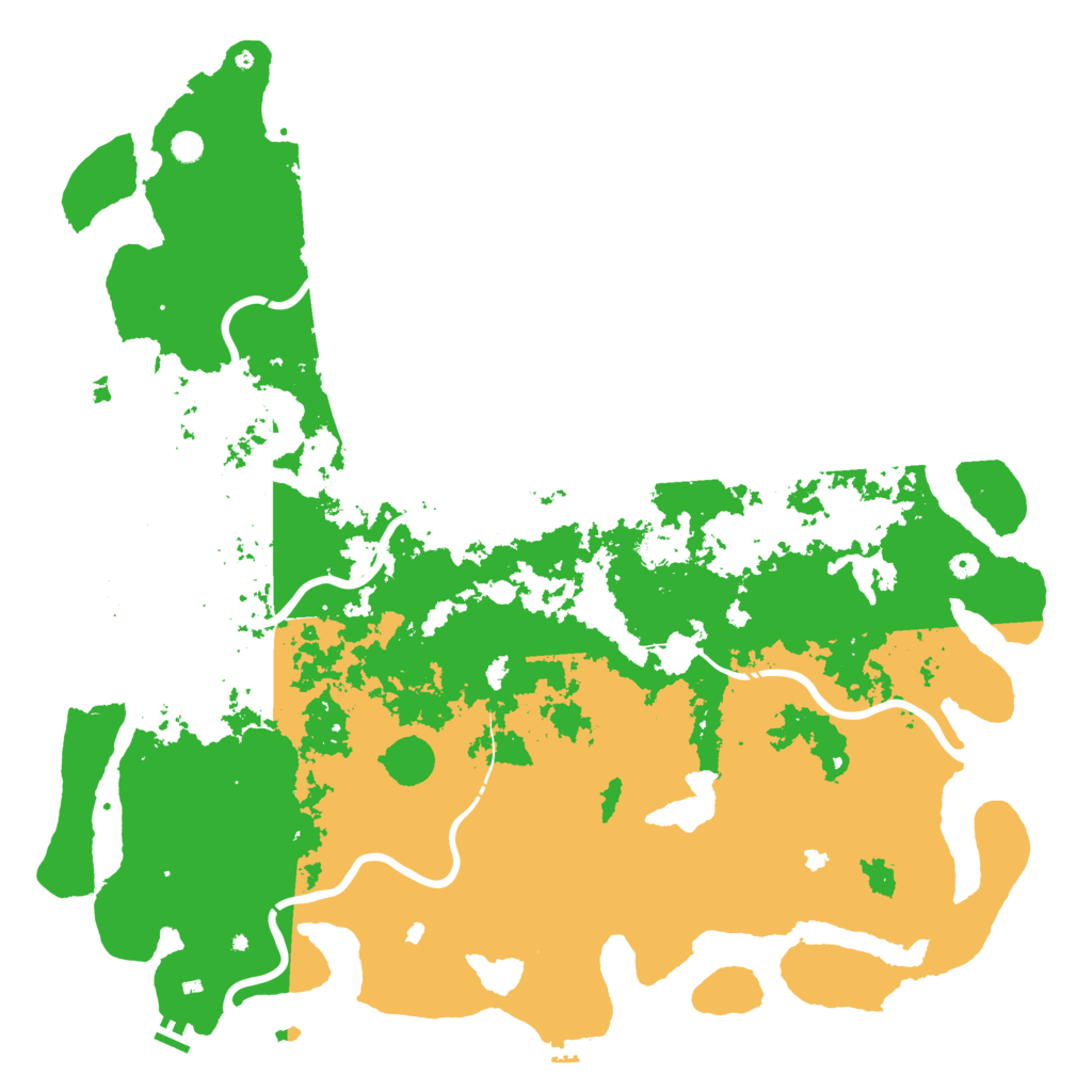 Biome Rust Map: Procedural Map, Size: 6000, Seed: 1547987