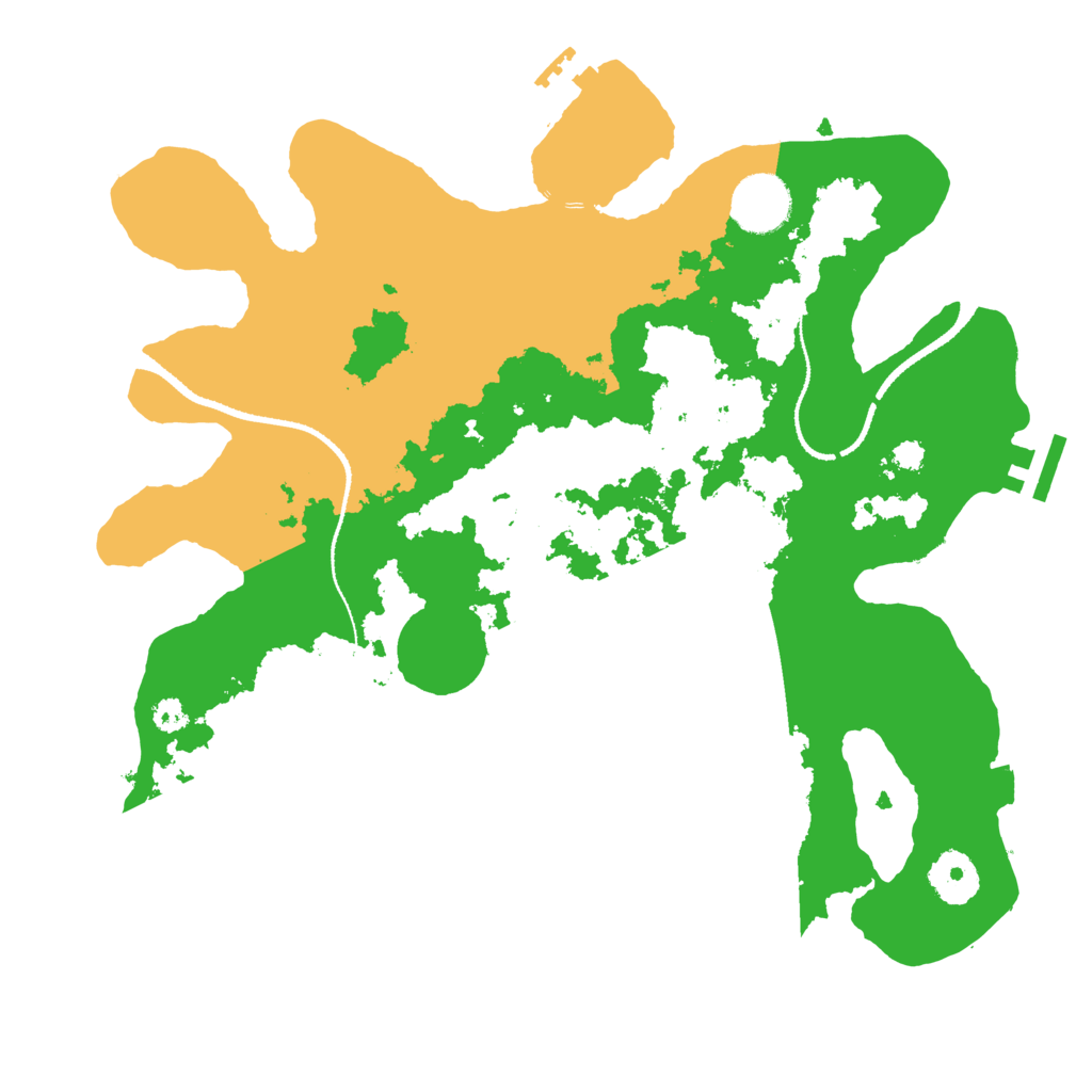 Biome Rust Map: Procedural Map, Size: 3250, Seed: 1090305590