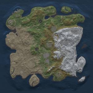 Thumbnail Rust Map: Procedural Map, Size: 3950, Seed: 2122428136, 18 Monuments