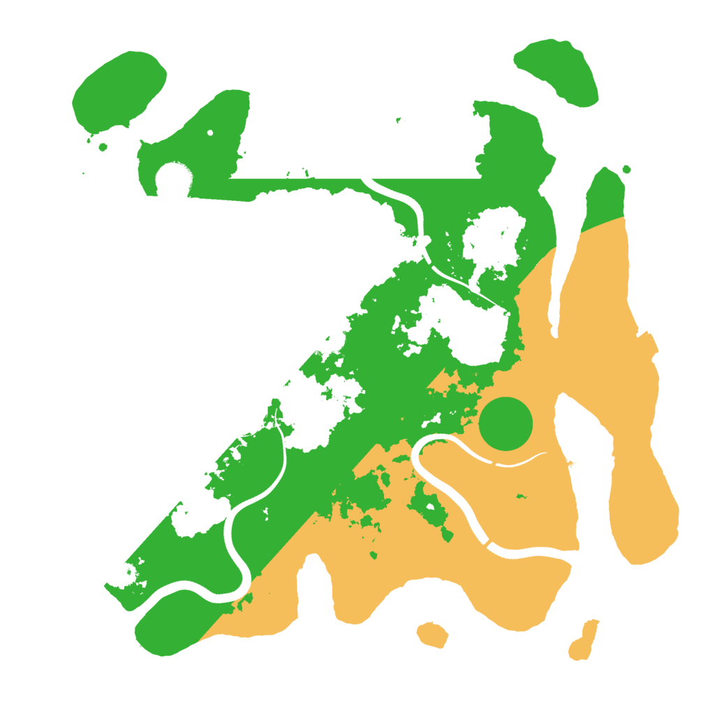 Biome Rust Map: Procedural Map, Size: 3500, Seed: 7712767