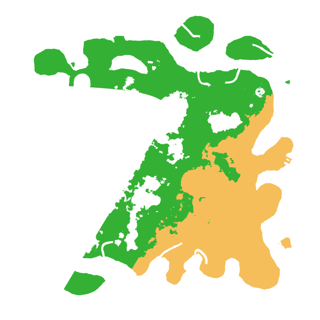 Biome Rust Map: Procedural Map, Size: 3500, Seed: 26536