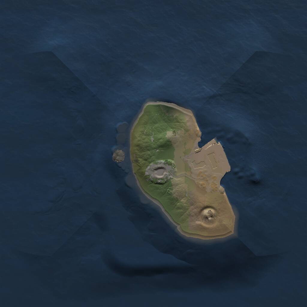 Rust Map: Procedural Map, Size: 1000, Seed: 333958296, 3 Monuments
